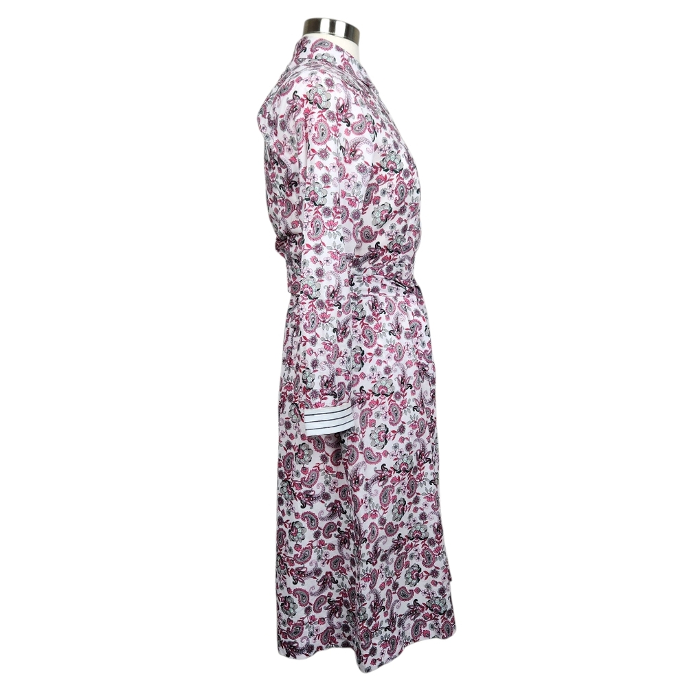 Court & Row Devon Classic Fresh Peony Paisley Floral Shirt Dress Womens Size 4 - Picture 4 of 15